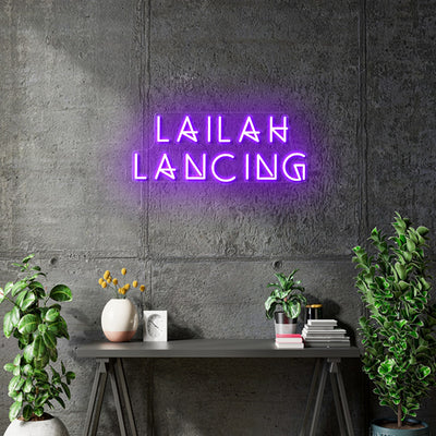Custom neon - Lailah   -20 x 8inch  -  RGB  Multicolor - incl Shipping and 2yrs Warranty