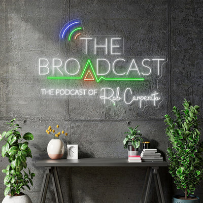 Custom neon - The Broadcast by Robert Carpenito  - 40x 28inch  - incl Shipping and 2yrs Warranty