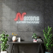 Custom Neon |  Nexans -  Size: 20inch x 8.89inch - Red and White -  incl Delivery, and 2yrs Warranty