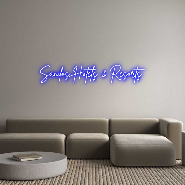 Custom Neon: Sandos Hotels...