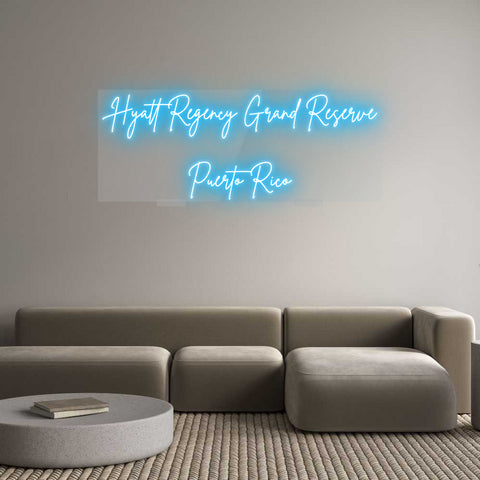 Custom Neon: Hyatt Regency...