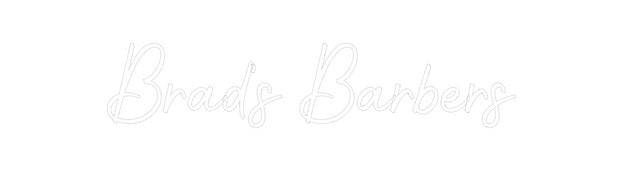 Custom Neon: Brad's Barbers
