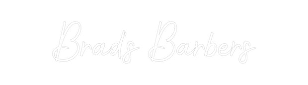 Custom Neon: Brad's Barbers