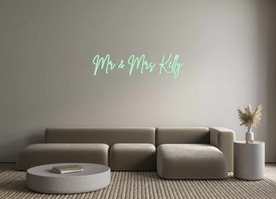 Custom Neon: Mr & Mrs Kelly