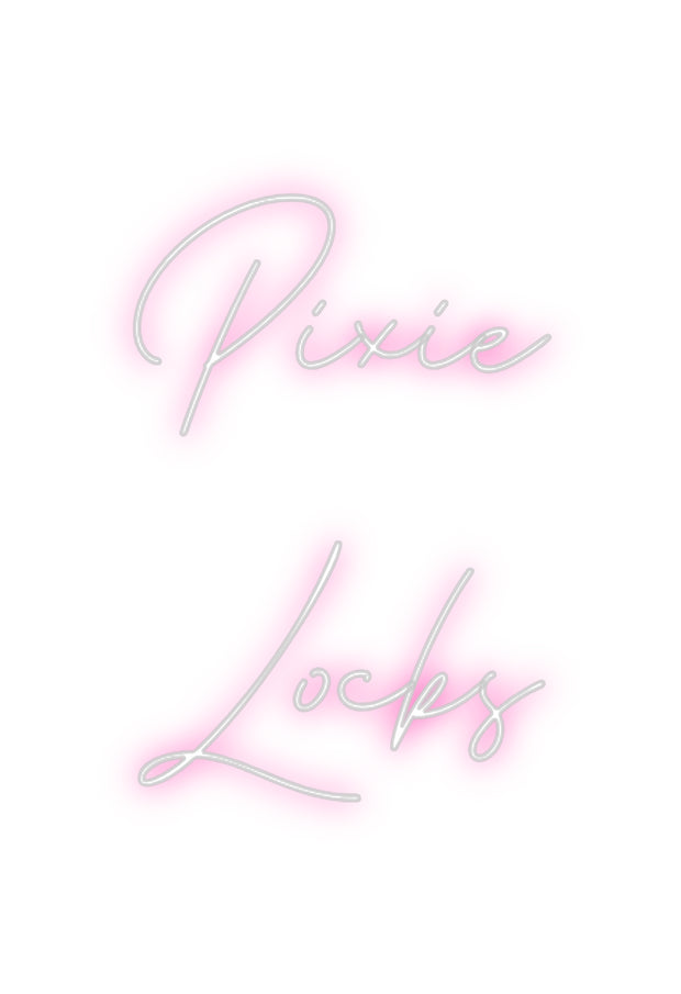 Custom Neon: Pixie 
Locks