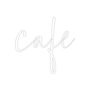 Custom Neon: cafe