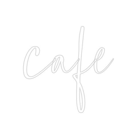 Custom Neon: cafe