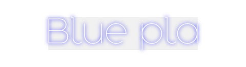 Custom Neon: Blue pla