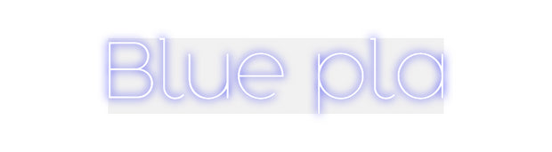 Custom Neon: Blue pla