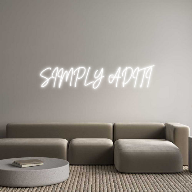 Custom Neon: SIMPLY ADITI