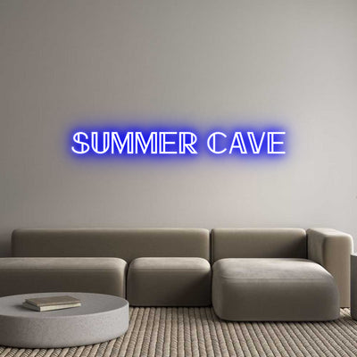 Custom Neon: summer cave