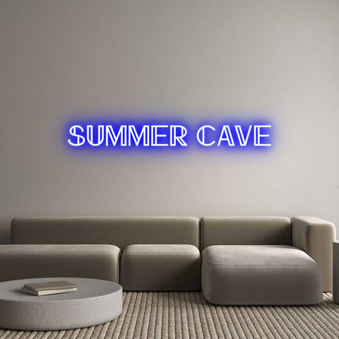 Custom Neon: summer cave