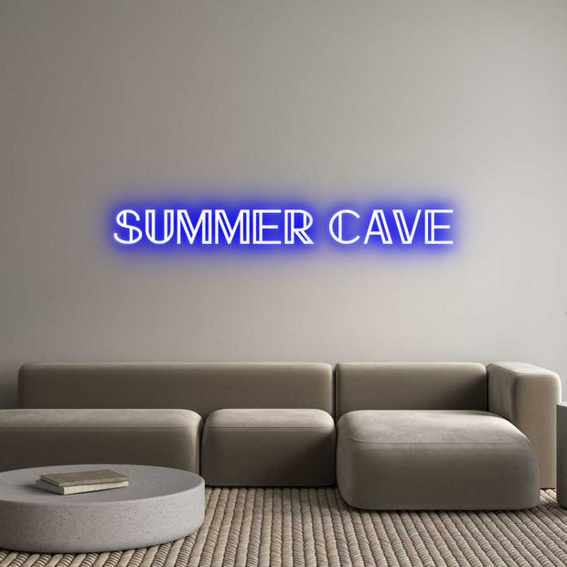 Custom Neon: summer cave
