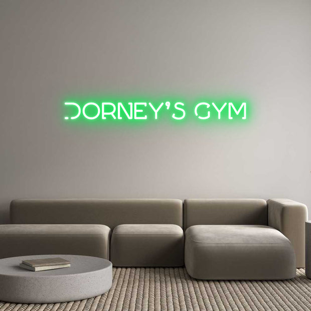 Custom Neon: Dorney’s Gym