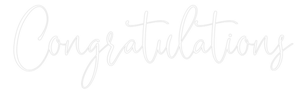 Custom Neon: Congratulations - Delivery before 18th