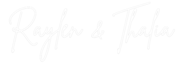 Custom Neon: Raylen & Thalia
