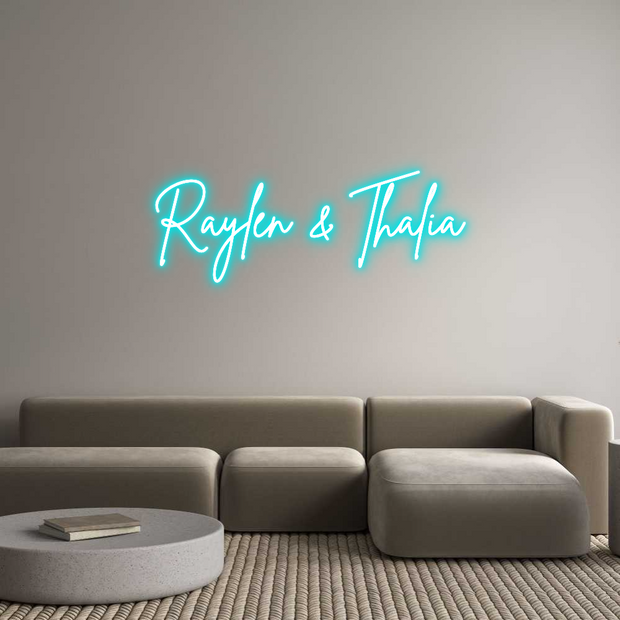 Custom Neon: Raylen & Thalia