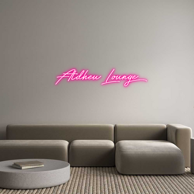 Custom Neon: Atdheu Lounge