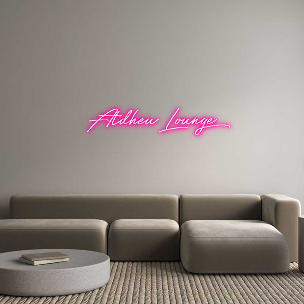 Custom Neon: Atdheu Lounge