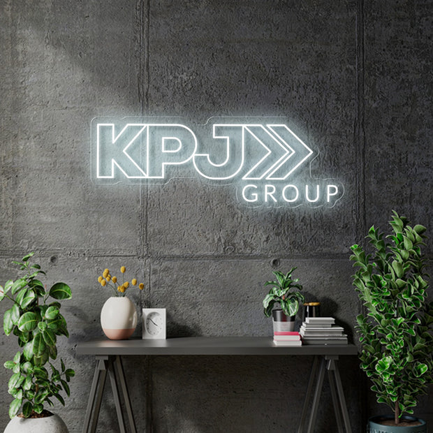 Custom Neon  -KPJgroup - Cool white -  50" x 18" - dimmer and delivery