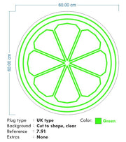 Custom Neon - Lime lite Logo -60cm x 60cm - Green - indoor - Remote dimmer and Delivery