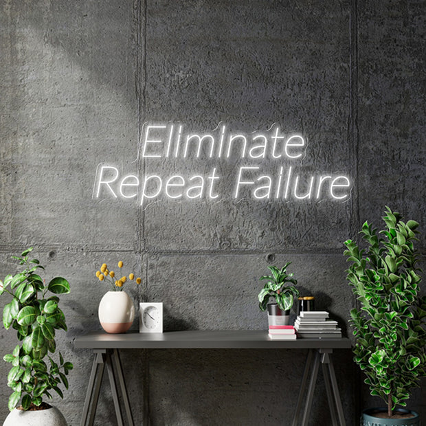 Custom neon -  Comet (logo) & Eliminate Repeat Failure -  incl Shipping and 2yrs Warranty