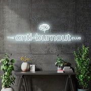 Custom Neon - The Anti Burn Out - neon sign  - White - 200x50cm  -  Remote dimmer and Delivery