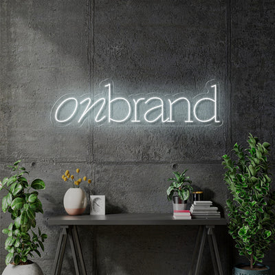 Custom Neon -OnBrand - White - 3ft (36 x 9inch) - Remote dimmer and Delivery