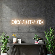 Custom Neon - Pier sixty six - Warm White - dimmer and delivery