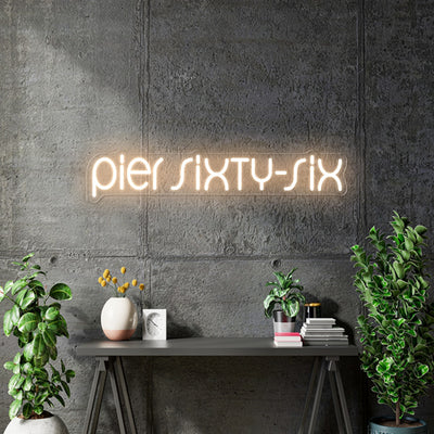 Custom Neon - Pier sixty six - Warm White - dimmer and delivery