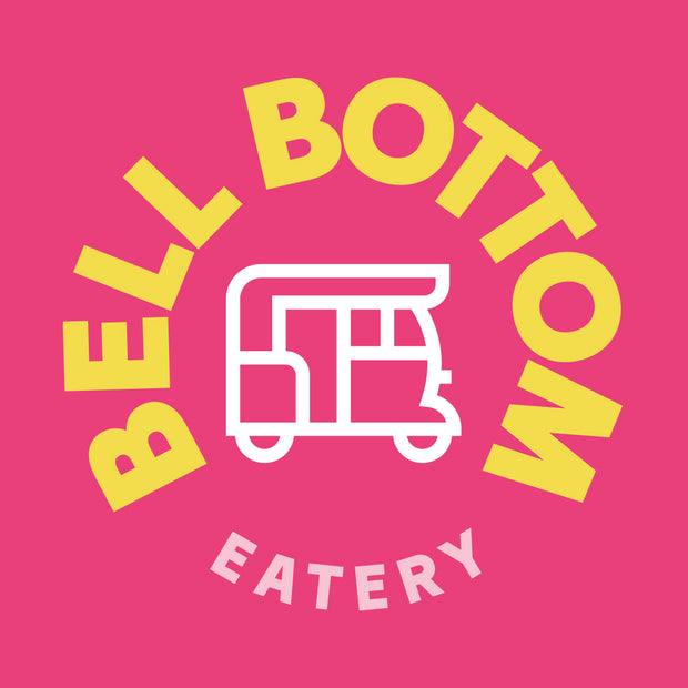 Custom neon - Bottom Bell Eatery - Pink and Yellow - 90 x 90cm  - incl Shipping and 2yrs Warranty