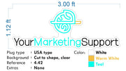 Custom Neons - Your Marketing Support  - INDOOR  - Remote dimmer and Delivery | 2 YRS WARRANTY