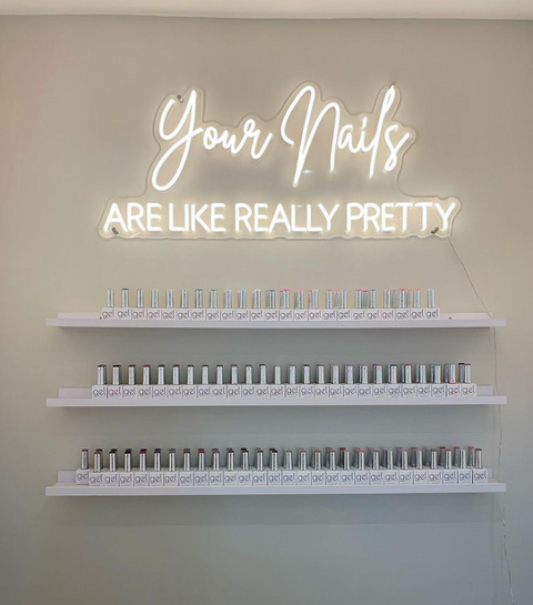 Your Nails ARE LIKE REALLY PRETTY - Nail Salon Neon Sign | Light up salon