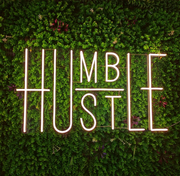 Hustle Humble Neon sign | Custom Neon Sign | Bedroom wall decor | Home decor