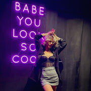Baby You Look So Cool | LED neon sign | Bedroom Decorations