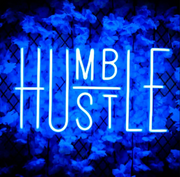 Hustle Humble Neon sign | Custom Neon Sign | Bedroom wall decor | Home decor