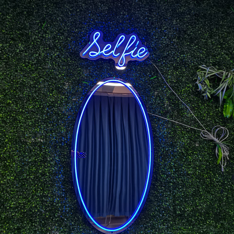 Selfie mirror - Oval led mirror, selfie mirror -LED MIRROR