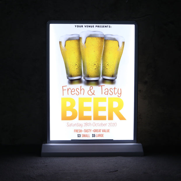 Rechargeable Desktop Display Double Side Advertising Light Box Sign