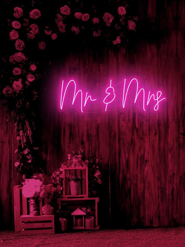 Mr And Mrs Wedding NEON SIGN for reception