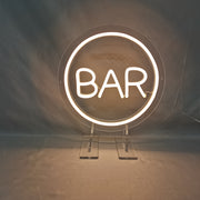 Freestanding Bar Sign in Circle