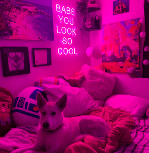 BABE You LOOK So COOL Custom Neon Sign - Neon On Demand