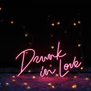 Custom Neon Sign Drunk in Love - Neon On Demand