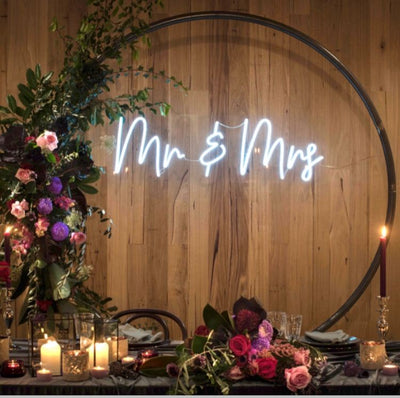 Mr And Mrs Wedding NEON SIGN for reception