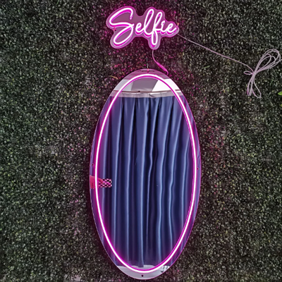 Selfie mirror - Oval led mirror, selfie mirror -LED MIRROR