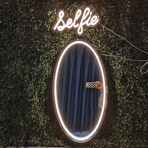 Selfie mirror - Oval led mirror, selfie mirror -LED MIRROR