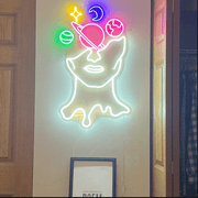GALAXY BRAIN Neon Sign Light Office Living Room Interior Design, Neon sign wall art,Neon sign wall - Neon On Demand