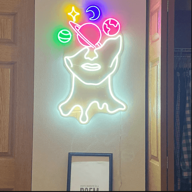 GALAXY BRAIN Neon Sign Light Office Living Room Interior Design, Neon sign wall art,Neon sign wall - Neon On Demand