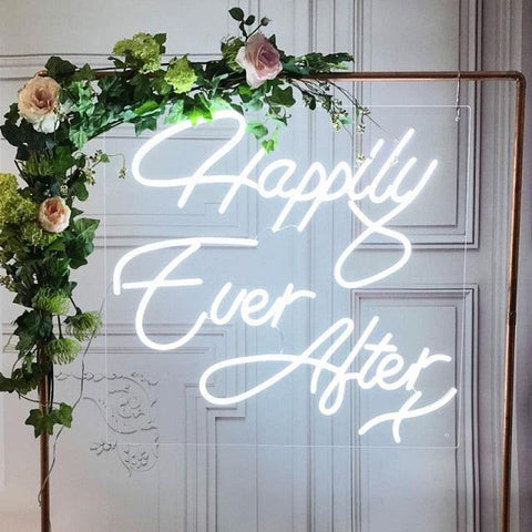 Happily ever after neon sign led sign party neon light - Neon On Demand