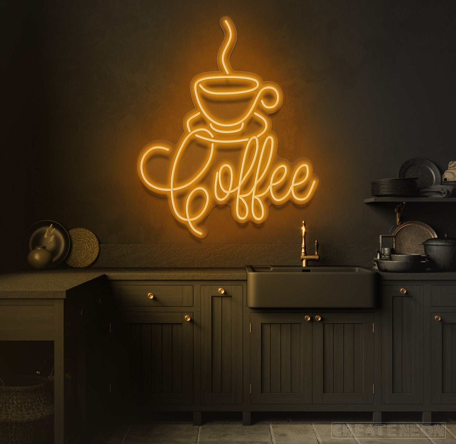 Coffee Neon Sign, Coffee shop LED neon sign – Neon On Demand