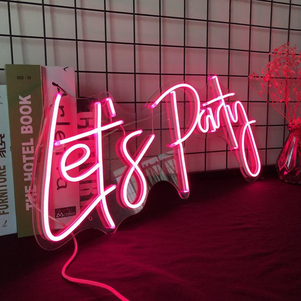 let's party Custom LED Neon Light Signs Decoration - Neon On Demand